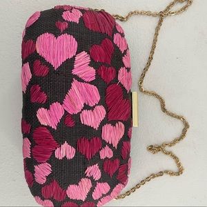 Kayu hearts clutch bag